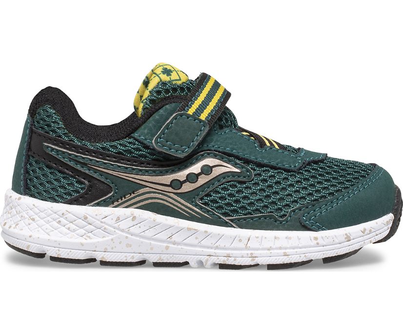 Saucony Ride 10 Jr. Kids\' Sneakers Green / Gold / Black | Canada 757EBCX